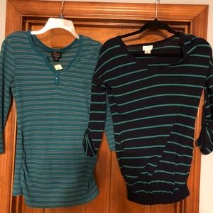 2 maternity shirts